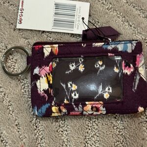 Vera Bradley Floral Key & Card Holder - Purple Multi - Indiana Rose 22635-P30